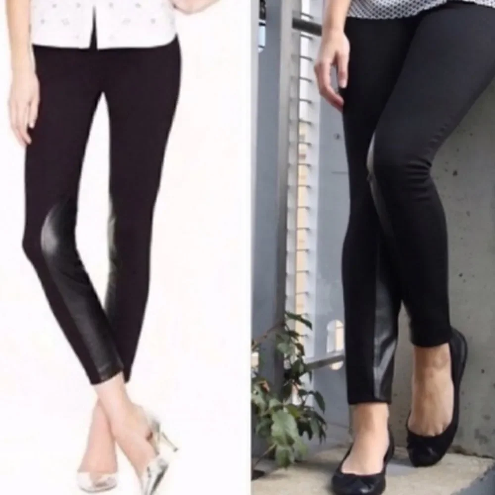 J. Crew The Gigi Pant Faux Leather Black Size 0